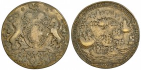 GRAN BRETAÑA. Medalla. 1739. Vernon. Portobello. AE 39 mm. BC+.