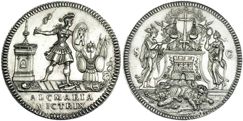 HOLANDA. Medalla conmemorativa del levantamiento del sitio de Alkkmaar (1573). A...