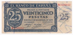 25 pesetas. 11-1936. Serie R. ED-D20a. SC.
