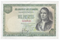 1000 pesetas. 11-1949. Sin seerie. ED-D59. Ligeramente restaurado. EBC-.