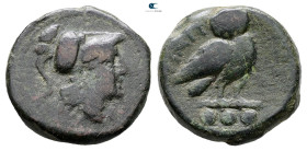 Apulia. Tiati circa 225-200 BC. 
Teruncius Æ

23 mm, 13,24 g



Very Fine