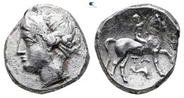 Calabria. Tarentum circa 281-272 BC. 
Nomos AR

20 mm, 7,03 g



Very Fine