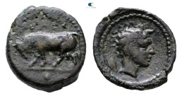 Sicily. Gela circa 420-405 BC. 
Onkia Æ

13 mm, 1,27 g



Very Fine