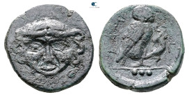 Sicily. Kamarina circa 420-405 BC. 
Tetras Æ

18 mm, 4,64 g



Very Fine