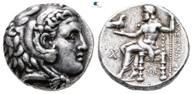 Kings of Macedon. Babylon. Alexander III "the Great" 336-323 BC. Struck under Antigonos I
Tetradrachm AR

25 mm, 17,15 g



Very Fine