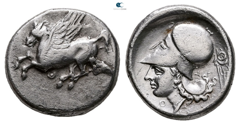 Akarnania. Thyrrheion circa 350-300 BC. 
Stater AR

21 mm, 8,51 g



Very...