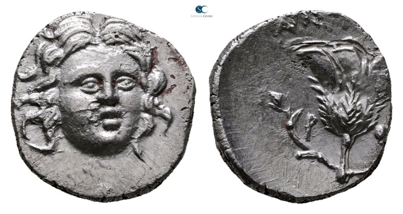 Islands off Caria. Rhodos circa 205-190 BC. 
Drachm AR

15 mm, 2,69 g



...