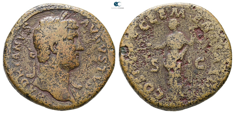 Hadrian AD 117-138. Rome
Sestertius Æ

34 mm, 26,64 g



Fine