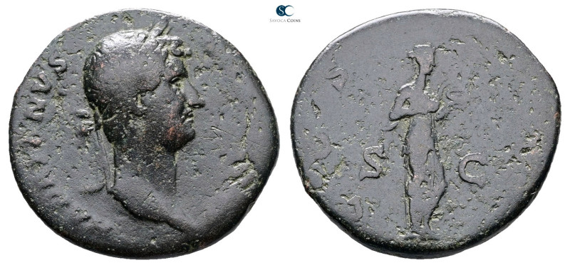 Hadrian AD 117-138. Rome
As Æ

27 mm, 9,32 g



Fine