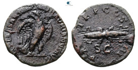 Hadrian AD 117-138. Rome
Quadrans Æ

18 mm, 2,66 g



Nearly Very Fine