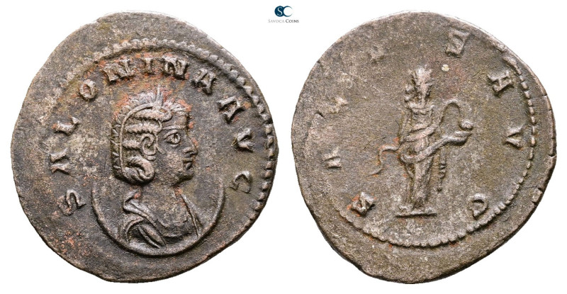 Salonina AD 254-268. Antioch
Billon Antoninianus

22 mm, 3,29 g



Very F...