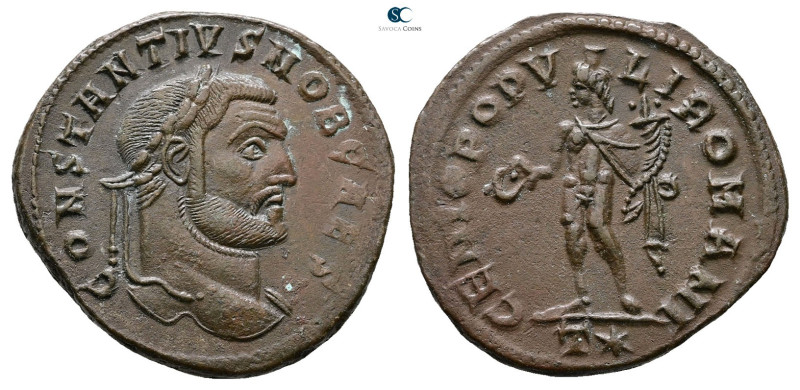 Constantius I Chlorus, as Caesar AD 293-305. Ticinum
Follis Æ

28 mm, 10,81 g...