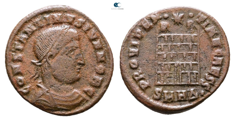 Constantine II, as Caesar AD 317-337. Heraclea
Follis Æ

19 mm, 2,78 g


...