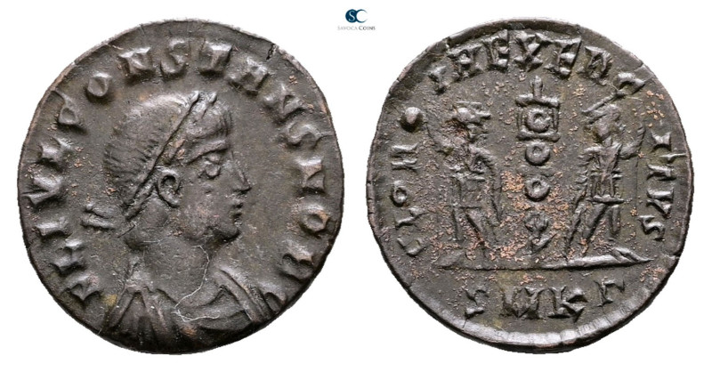 Constans, as Caesar AD 333-337. Cyzicus
Follis Æ

16 mm, 1,52 g



Very F...