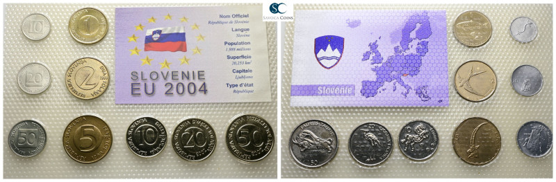 Slovenia. AD 2004. 
Coin set

 mm, g



Uncirculated