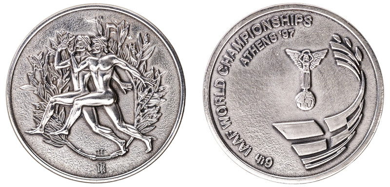 Greece. AR (.950) Medal, 1997, for the 6th IAAF World Championships in Athens 19...