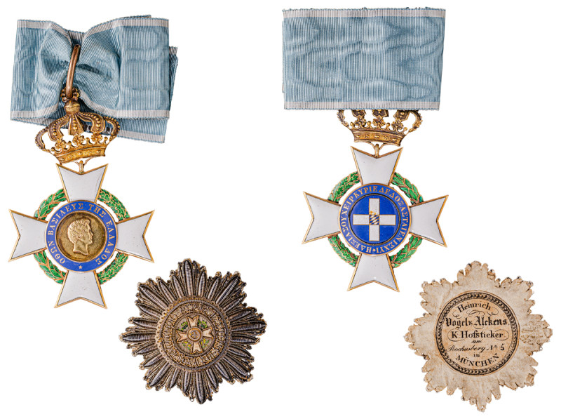 Greece. Royal Order of the Redeemer (King Otto), Grand Commander’s set comprisin...