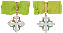 Italy. Order of St. Maurice and St. Lazarus, Commander’s Cross, 20.50g, 51.20mm x 57.60mm.

Extremely fine.