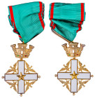 Italy. Order of Merit of the Italian Republic, Commander’s Gold Cross, 40.75g, 55.60mm x 76.10mm.

Good extremely fine.