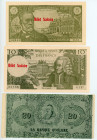 France
Banque de France Billet Scolaire
Lot of 6 banknotes comprising 5 Francs (1), 1960; 10 Francs (1), 1965; 20 Francs (1), ND; 50 Francs (1), 1964;...