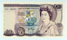 Great Britain
Bank of England
20 Pounds, ND (1970-1980)
S/N C17 393327
Signature of J. B. Page
Pick 380b

Crisp Gem Uncirculated.

From the “Yankee” C...