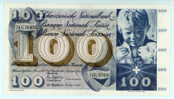 Switzerland
Schweizerische Nationalbank
100 Francs, 1970
S/N 74K30490
Pick 49l

Crisp Gem Uncirculated.

From the “Yankee” Collection of banknotes....