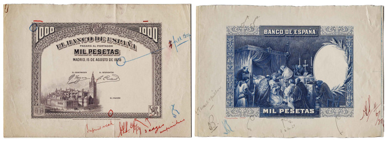 1928. 1000 pesetas. (Ed. tipo 357) (Pick tipo 78). 15 de agosto, San Fernando. J...