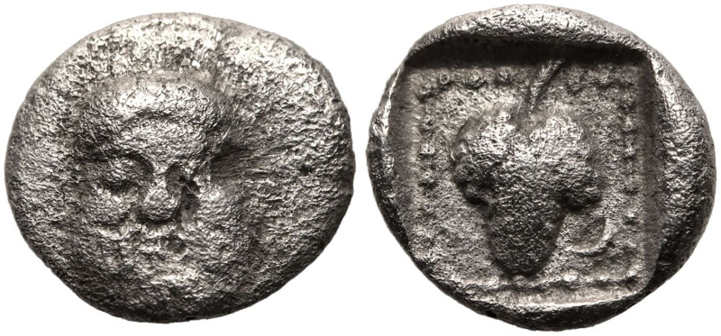 ANCIENT GREECE. LESBOS, METHYMNA(?). 
Silver Trihemitartemorion, 6th-5th Centur...