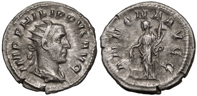 ROMAN EMPIRE. Philip I. 
Silver Antoninianus, AD 247-249. Rome. 
Obv: IMP PHIL...