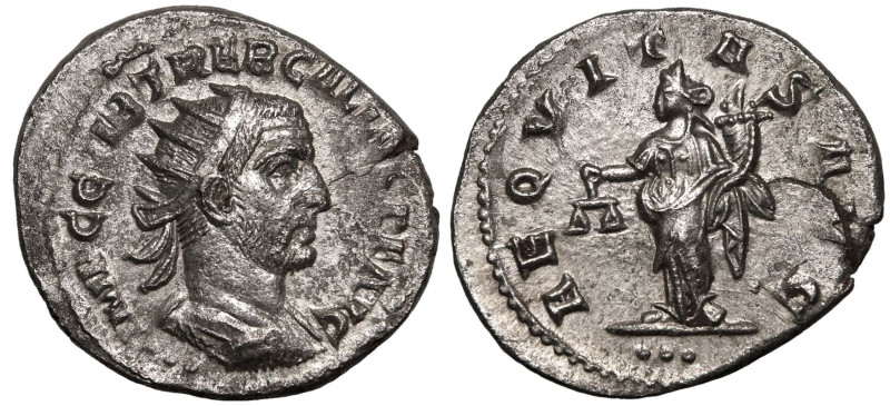 ROMAN EMPIRE. Trebonianus Gallus. 
Silver Antoninianus, AD 251-253. Antioch. 
...