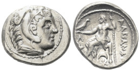 Königreich Makedonien. Alexander III. der Große (336 - 323 v. Chr.).

 Tetradrachme (Silber). Ca. 315 - 294 v. Chr. Amphipolis.
Vs: Kopf des jugend...