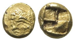 Bithynien. Herakleia Pontika.

 1/6 Stater bzw. Hekte (Elektron). Ca. 530 - 520 v. Chr.
Vs: Kopf des Herakles mit Löwenfell links.
Rs: Unregelmäßi...