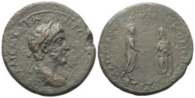 Pontos. Amaseia. Marcus Aurelius (161 - 180 n. Chr.).

 Bronze. 161 / 162 n. Chr. (Jahr 164).
Vs: Büste des Marcus Aurelius mit Lorbeerkranz, Palud...