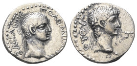 Könige von Pontos. Polemon II. (37 - 68 n. Chr.).

 Drachme (Silber). 57 / 58 n. Chr. (Jahr 20).
Vs: Kopf des Polemon mit Königsbinde rechts.
Rs: ...