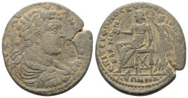 Lydien. Kilbianoi Inferiores (Nikaia). Caracalla (197 - 217 n. Chr.).

 Bronze.
Vs: Büste des Caracalla in Rückansicht mit Lorbeerkranz, Paludament...