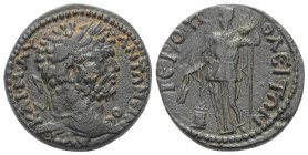 Phrygien. Hierapolis. Caracalla (197 - 217 n. Chr.).

 Bronze.
Vs: Kopf des Caracalla mit Lorbeerkranz rechts.
Rs: Demeter mit langer Fackel und K...