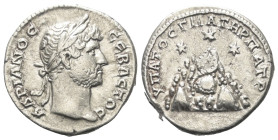 Kappadokien. Kaisareia (Caesarea). Hadrianus (117 - 138 n. Chr.).

 Didrachme (Silber). Ca. 128 - 138 n. Chr.
Vs: Kopf des Hadrianus mit Lorbeerkra...