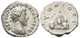 Kappadokien. Kaisareia (Caesarea). Marcus Aurelius (161 - 180 n. Chr.).

 Didrachme (Silber). Ca. 161 - 166 n. Chr.
Vs: Kopf des Marcus Aurelius in...