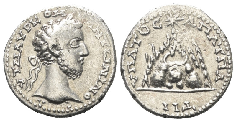 Kappadokien. Kaisareia (Caesarea). Commodus (177 - 192 n. Chr.).

 Drachme (Si...