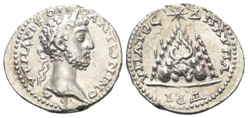 Kappadokien. Kaisareia (Caesarea). Commodus (177 - 192 n. Chr.).

 Drachme (Si...