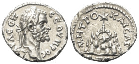 Kappadokien. Kaisareia (Caesarea). Septimius Severus (193 - 211 n. Chr.).

 Drachme (Silber). 194 / 195 n. Chr. (Jahr 2).
Vs: Büste des Septimius S...