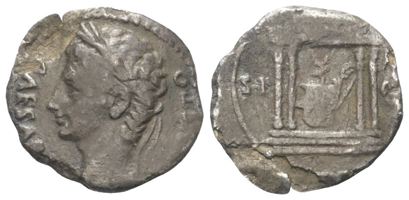 Augustus (31 v. - 14 n. Chr.).

 Denar (Silber). 18 v. Chr. Colonia Patricia....