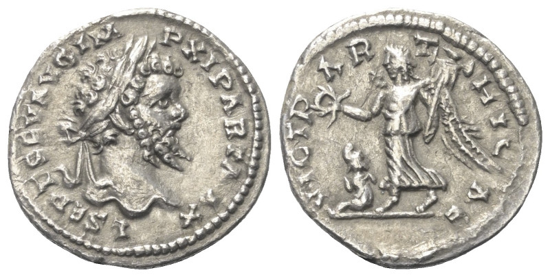 Septimius Severus (193 - 211 n. Chr.).

 Denar (Silber). Rom.
Vs: L SEPT SEV ...