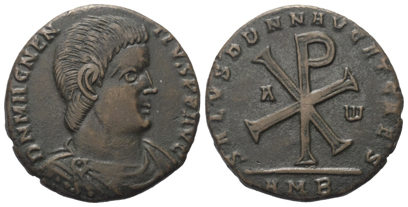 Magnentius (350 - 353 n. Chr.).

 Maiorina (Bronze). 353 n. Chr. Amiens.
Vs: ...