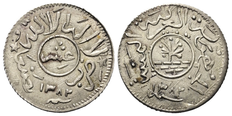 Yemen. Republik (1962 - 1990).

 1/20 Riyal (Silber). 1382 H (1963). San'a.
V...