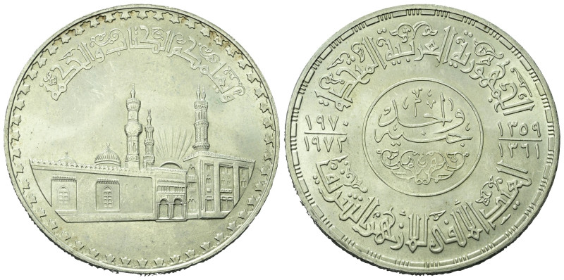 Ägypten. Arabische Republik.

 Gunayh (Silber). 1970.
1000 Jahre Moschee El A...