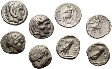 Griechische Münzen - Lots.


Alexander III. (Königreich Makedonien) / Athen (Attika).

Lot (4 Stück, Silber): Tetradrachme; 5. - 3. Jhdt. v. Chr....