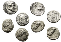 Griechische Münzen - Lots.


Alexander III. (Königreich Makedonien) / Athen (Attika) / Seleukos I. (Königrecih der Seleukiden).

Lot (4 Stück, Si...