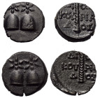 Griechische Münzen - Lots.


Dioskurias (Kolchis).

Lot (2 Stück): Bronze; 2. Jhdt. v. Chr.

Fast vorzüglich.

Verkauft wie besehen, keine Rü...