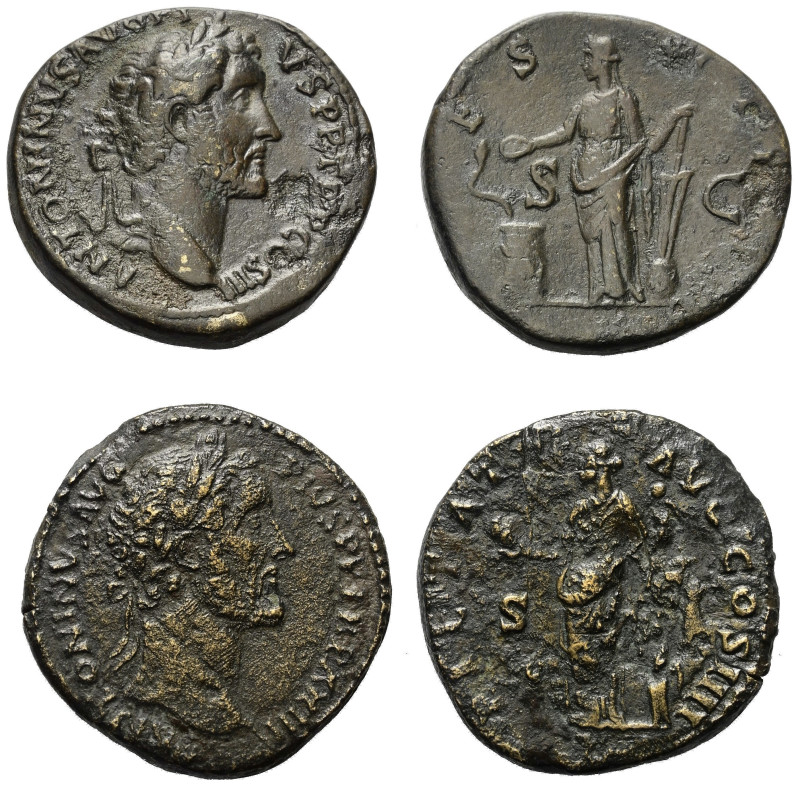 Römische Münzen - Lots. Kaiserzeit.


Lot (2 Stück, Bronze): Sesterzen des An...